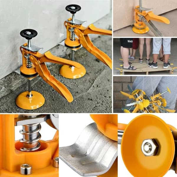 Wall Tile Height Adjuster, 2-Piece Lifting Adjustment Device, Suitable for Lifting and Fixing Tiles, Floors, Doors and Windows