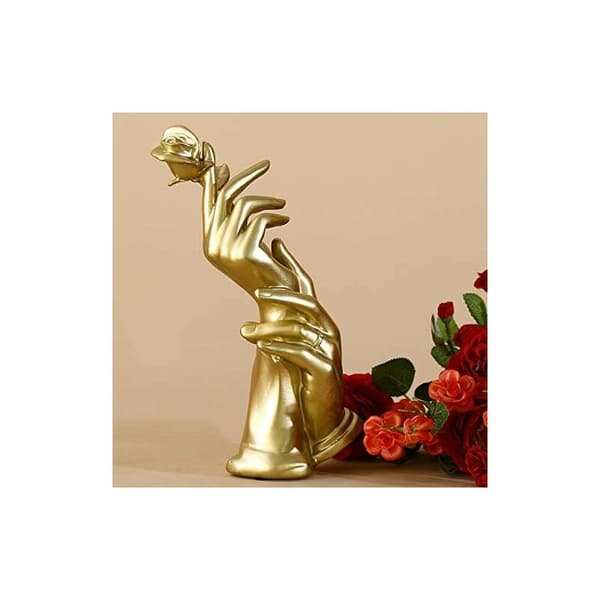 Home Decor Resin Sculpture Hand in Hand Figure Ornament Wedding