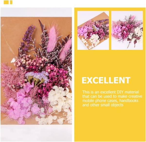 1 pose tørrede blomster DIY tørrede blomster lysfremstilling håndværk harpiksforme DIY boligindretning