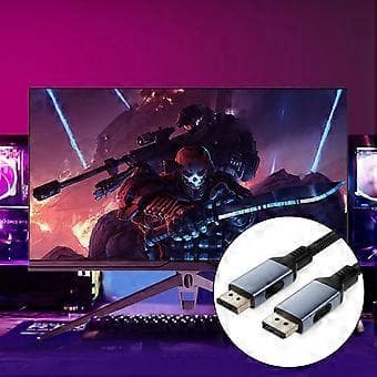 DisplayPort 2.1-kabel, 80 Gbps, stöder 16K@60Hz, 8K@240Hz-kabel för ledande bildskärmsmärken 3m 3m