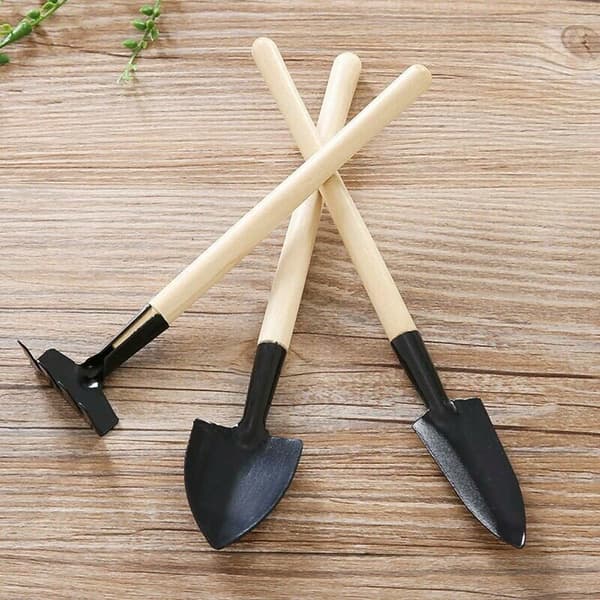 Mini trädgårdsredskap set blomkruka kratta murslev spade fröplantering växthus