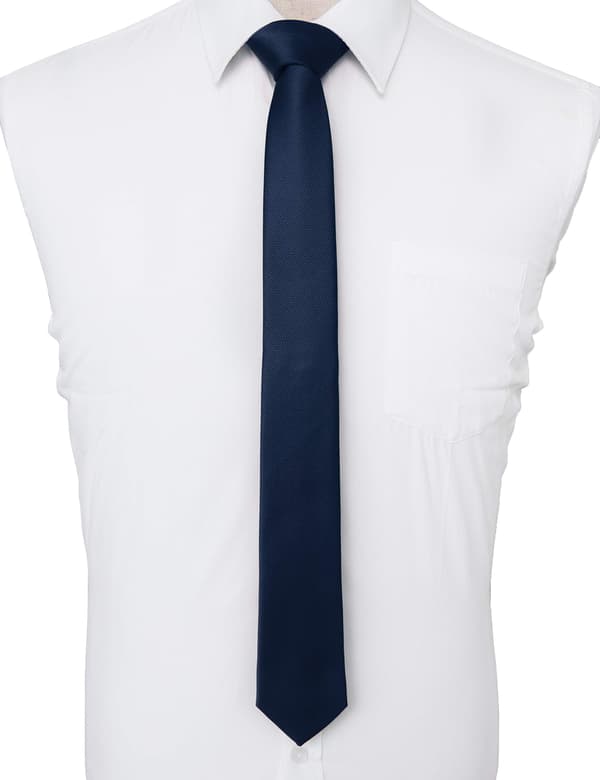 Smal slips för män i olika färger 5cm marinblå navy blue