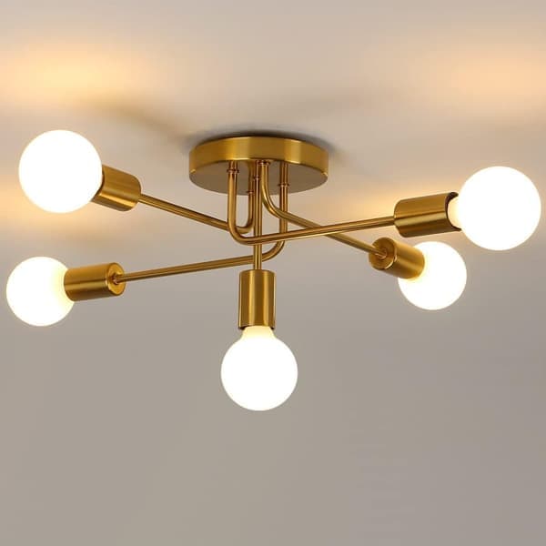 [LCS] Industriel loftlampe E27 til stue soveværelse køkken spisestue, retro design, uden pære