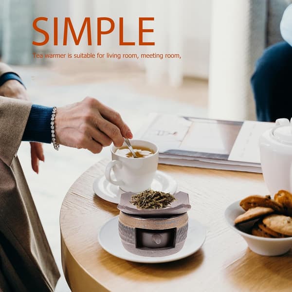 Portable Ceramic Teapot Warmer with Exquisitely Designed Retro Design