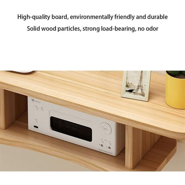 Floating TV Cabinet, Wall Shelf to Hide Cable, 2-Tier Media Console,