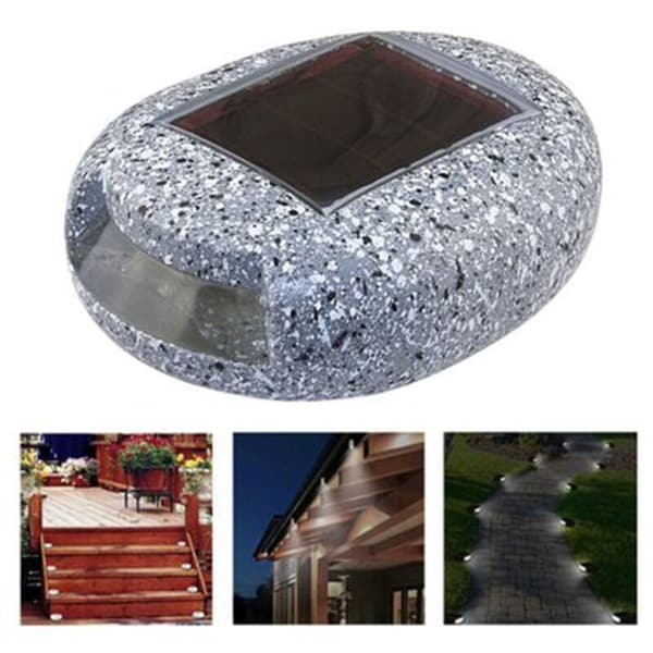 Solar Garden Decoration Light Outdoor Path Light LED Stone Light Waterproof Road Solar Driveway Solar Stone Lamp