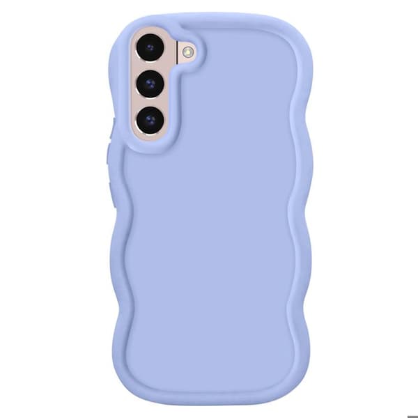 Etui - AVIZAR - Samsung Galaxy S22 - Silikone Antichok - Moderne Design - Lavendel Violet Violett