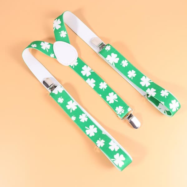 2 grønne seler brede elastiske seler med 3 klips justerbare unisex seler for menn og kvinner