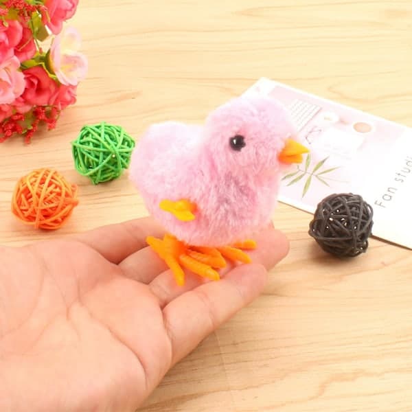 Jumping Chick Wind-Up Toy New Model Jumping Chick Wind-Up Toy Blue Blue