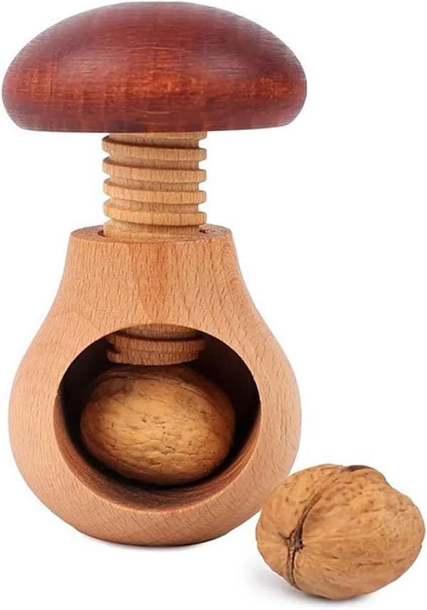 Premium Wooden Nutcracker for Walnuts, Pecans, Hazelnuts, and Chestnuts - Efficient and Durable Kitchen Tool