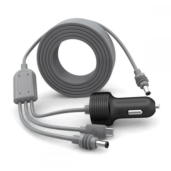 Starlink Mini 3-i-1 DC Strømkabel 3m Sigarettplugg og DC Hann Strømkabel for Starlink M