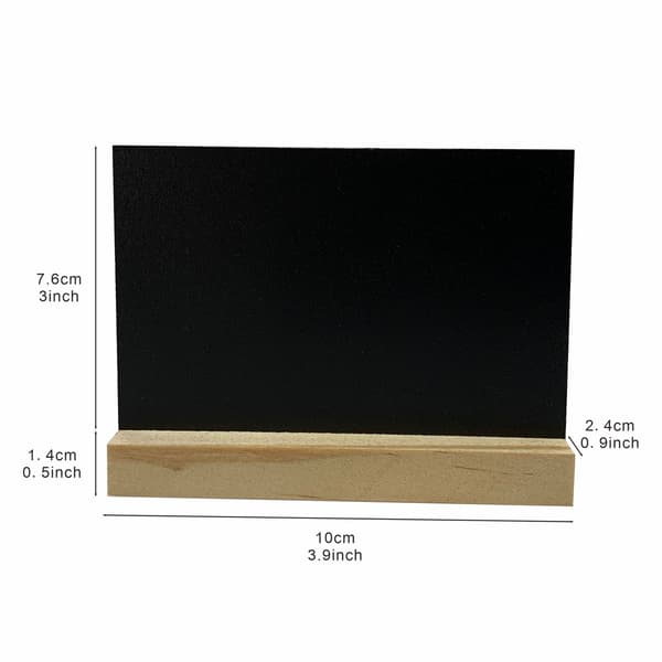 4-pack mini blackboard (arch), kitchen notes blackboard with stand 10x7.6cm small blackboard information tabletop for information signs