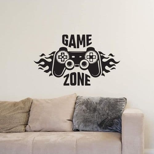 Väggdekaler för barnrum Heminredning Spelyta Gamer Konstdekal Wa