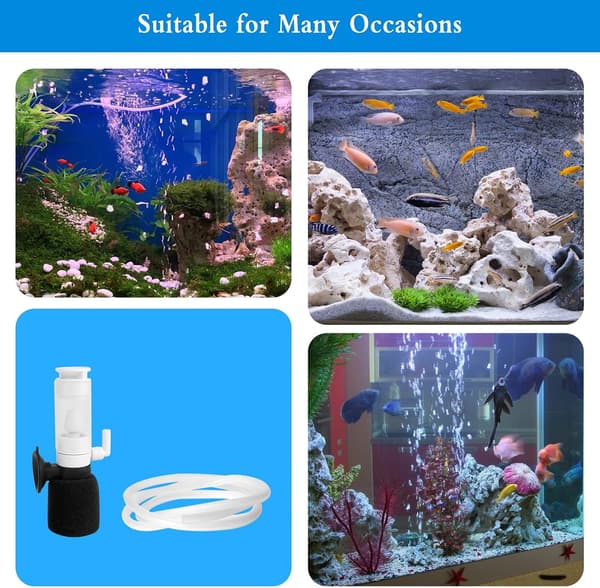 Aquarium Internal Filter Practical Fish Filter Aquarium Filter with Hose to Increase Oxygen Content in Water