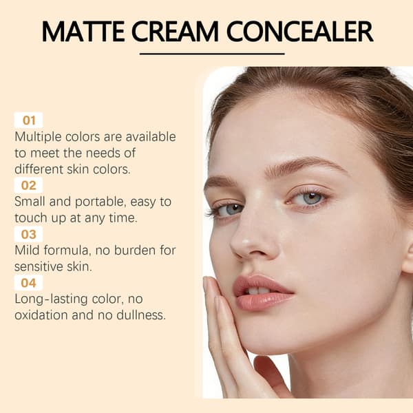 Soft Focus Gradient Concealer Palette Döljer ansiktsfläckar, akneärr, fräknar och mörka ringar (Mörka färger)