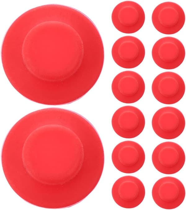 20 st silikonölflaskpackningar läckagesäker design mångsidig applikation rött ersättningsförseglingsverktyg