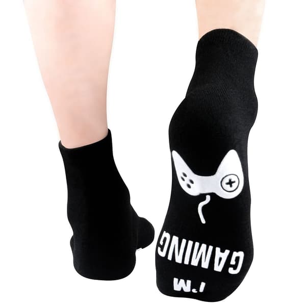 Do Not Disturb I'm Gaming Socks - Funny Gaming Themed Socks - Black KLB