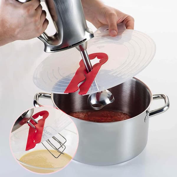 2-pack mixer splash guard lid, splash-proof scald lid, splash-proof lid, silicone splash guard, 31x34 cm