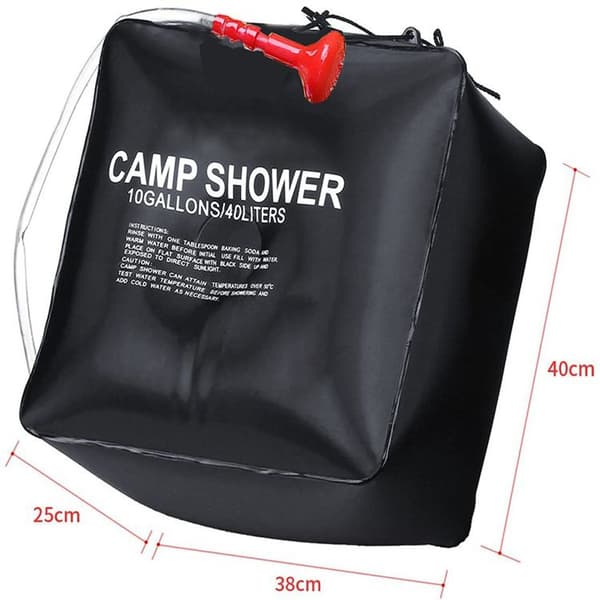 Solduschväska 40 liter camping, temperatur 45°C vandring, klättring