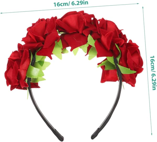 Elegant håndlaget rosepannebånd for kvinner brudehårtilbehør