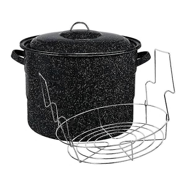 2 pcs 20.4-Liter Water Bath Canners with Jar Rack, Kitchen Equipment