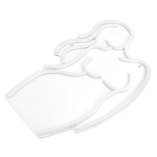 Lady Model LED Neonljus USB-driven Väggdekorativ Lampa för Sovrum, Butik, Bar, Fest, Bröllop