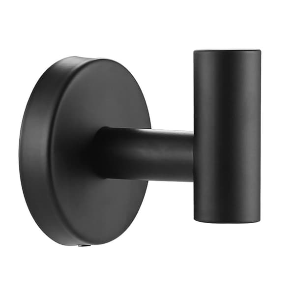 Stainless Steel Suction Cup Hook, Traceless, No Drilling, for Kitchen Bathroom, T-shaped Black