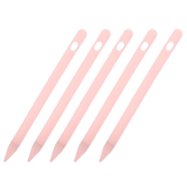 Soft silicone case for stylus, non-slip tablet protective case for iOS Pencil (pink)