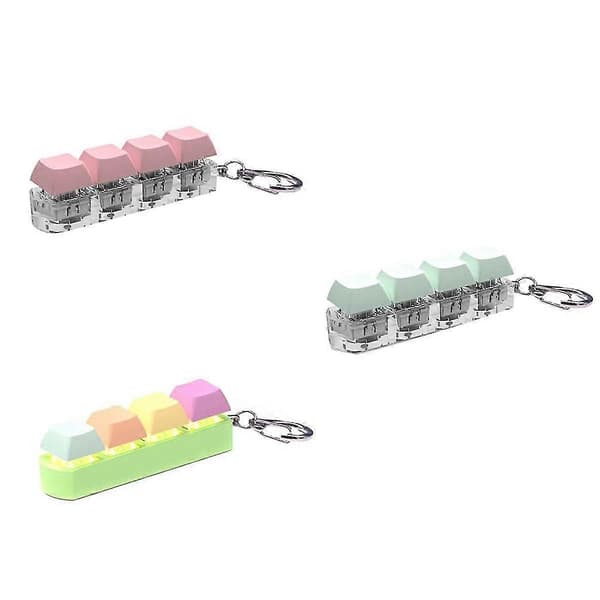 Decompression Toys Keyboard Clicker Toy Keyboard Cube Toy Mechanical Key Toy Button Stress Relief f