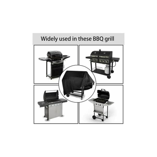 Rectangular Grill Cover for Camping L-170 × 61 × 117 CM BhasBBQ Protective Cover, Durable 210D, Dustproof, UV-Resistant