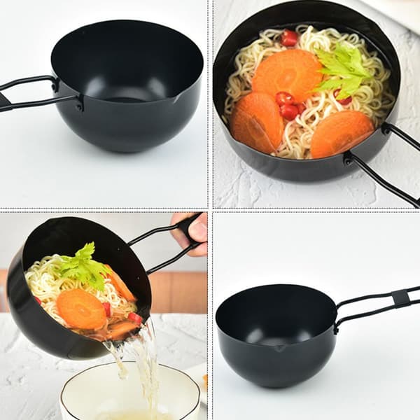 Mini Cast Iron Pot 11.7 cm Deep Cast Iron Pot with Handle, Multifunctional Soup Pot