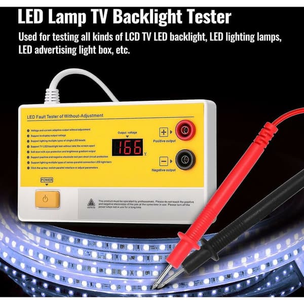 TV-bakgrunnsbelysningstester Multipurpose LED-lamper Testverktøy Måleinstrument for LED-lys