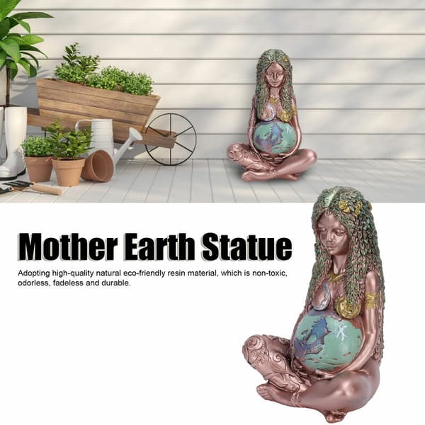 Harts Resin Statue av Moder Jord, Hagedekorasjon, Gudinnestatue
