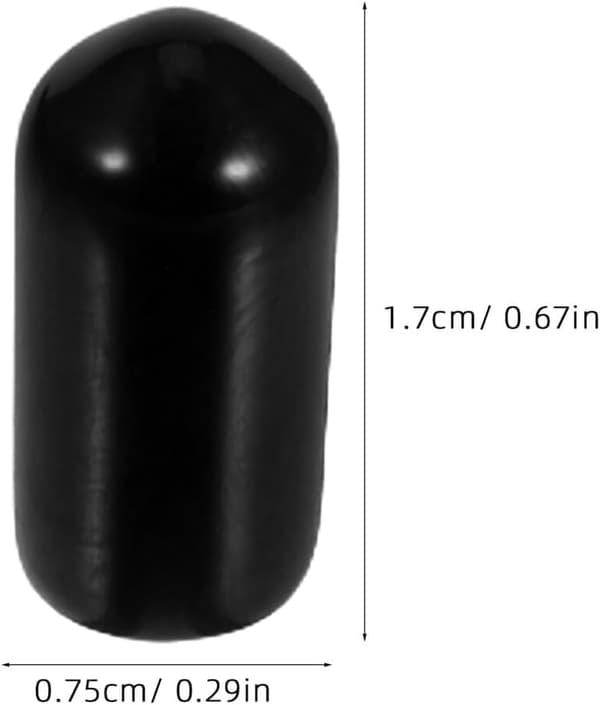Kaatonokkien pölysuojat, kevyet, keittiöön, PVC, musta, 120 kpl pullonkaatoihin pölyä varten, 1,75x0,75 cm
