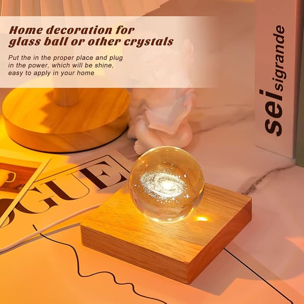 8 stk. LED-displaybase i tre, rund og firkantet overflatestil item_shape