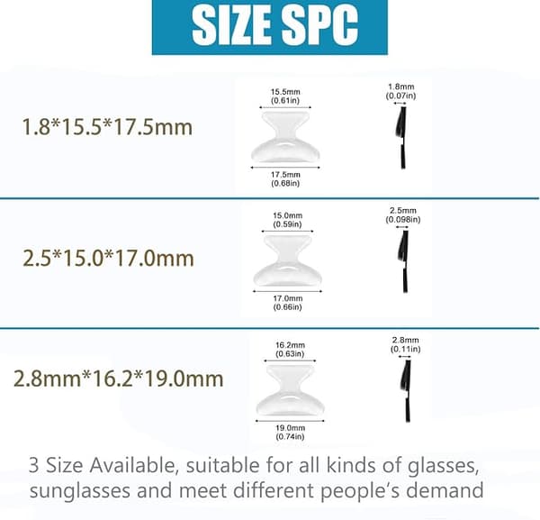 10 par halkfria silikonfjärilsformade näskuddar (2,8 mm)