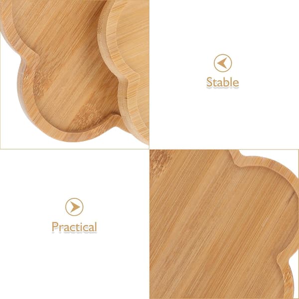 2 stk. treunderlegg med multifunksjonell design, tomme basebrett i khaki-farge