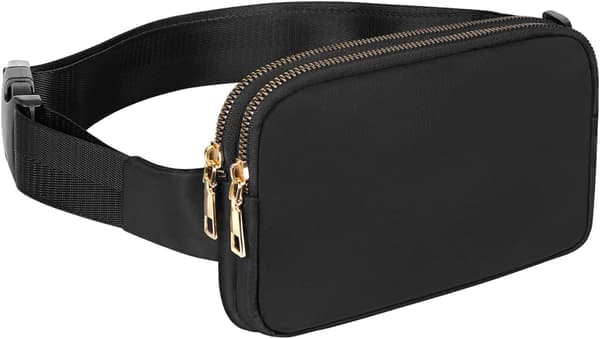 Midjeväska för damer, bältesväskor för kvinnor, bumbag midjeväska för kvinnor, svart, trendig midjeväska