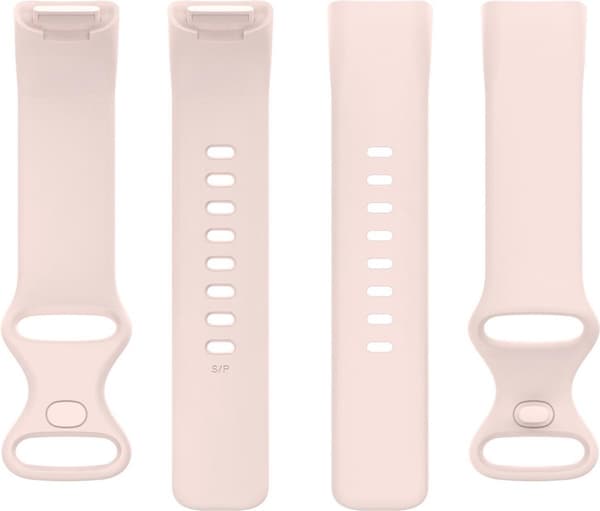 Luxury Large Pink Silicone Strap for Fitbit Charge 5 - Replacement Sports Band