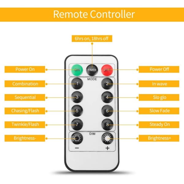LED Butterfly String Lights USB Timer Waterproof Copper Wire 8 Modes with Remote Control for Bedroom Wedding Christmas KLB