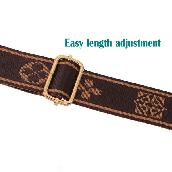 Wide Shoulder Strap for Bag - Adjustable Replacement Strap for Retro Jacquard Embroidery Multi-Pattern Crossbody Handbag Guitar Strap