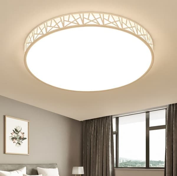40 cm 24W LED Ceiling Lamp, Modern Ceiling Light in Glass & Metal for Bedroom Kitchen Hallway