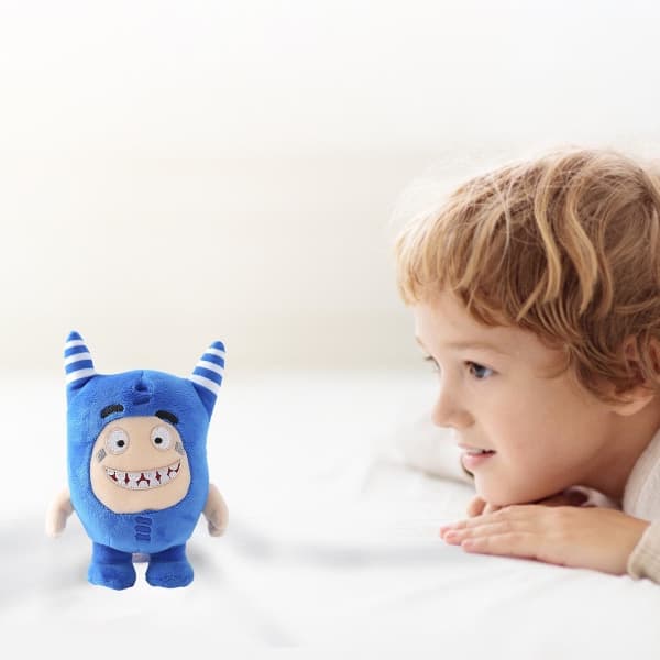 18 cm blødt & sødt Oddbods plyslegetøj - Bubbles i glad orange - 100% NY Orange Orange