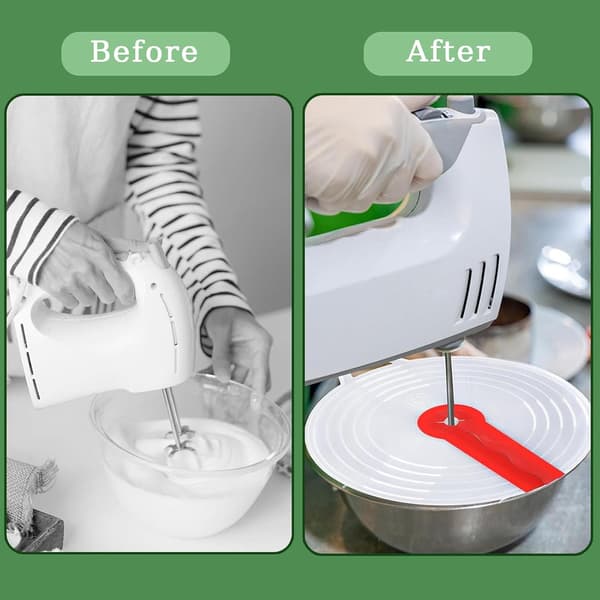 2-pack mixer splash guard lid, splash-proof scald lid, splash-proof lid, silicone splash guard, 31x34 cm