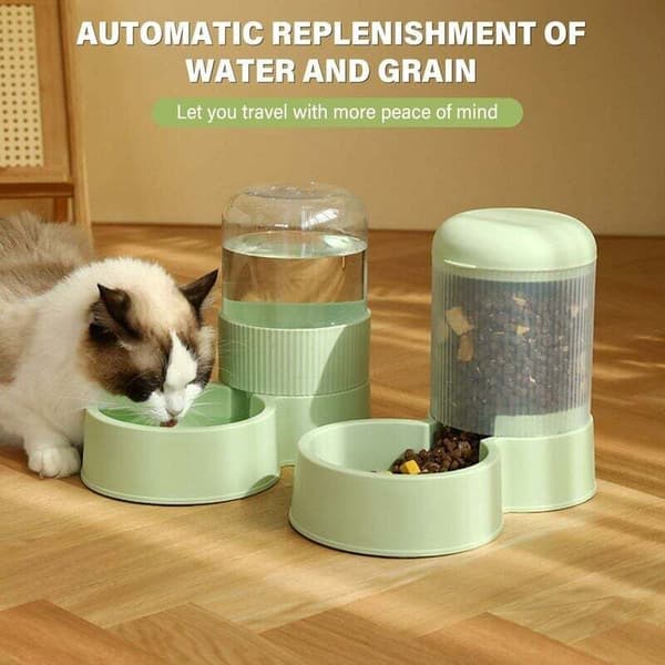 Automatisk foderdispenser för katt och hund, foderdispenser för små och stora hundar, katter