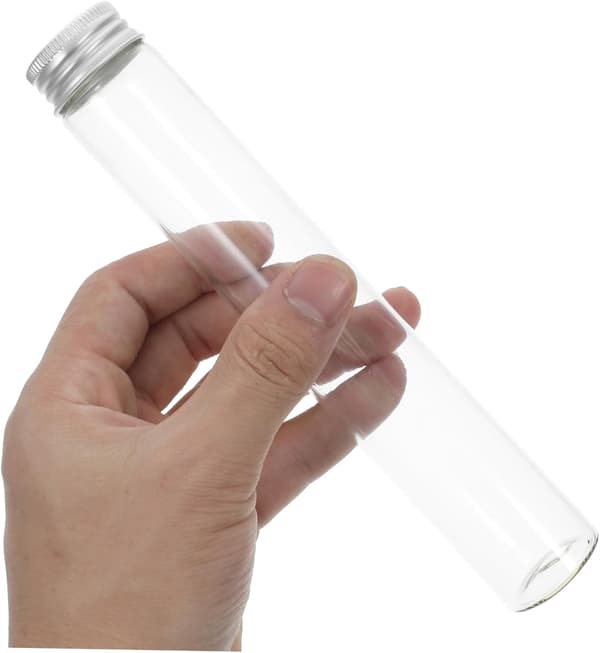 10 st små glasflaskor med lock för kosmetika, eteriska oljor, för bärbara resvätskor
