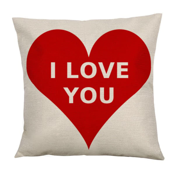 4 pcs Valentine's Day Pillow Covers Decorative Sofa Throw Pillows Cases Home Decor