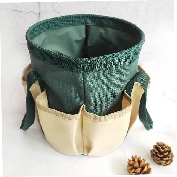 Garden Tool Bag Heavy Duty Tote Bag with 6 Pockets for Garden Tools D