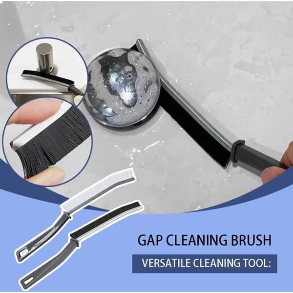 Gap Cleaning Brush, Small Scrubber Brushes for Cleaning, Handheld Groove Cleaning Tools for Door, Window, Kitchen Rail KLB