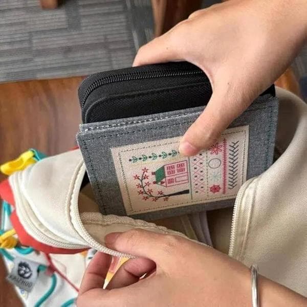 DIY Linen Embroidery Book - Portable Embroidery Book for Beginners